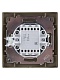 выключатель двухклавишный на 2 направления лама tdm electric sq1815-0707