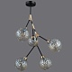 люстра на штанге illumico il0263-5psq-79 bk ab