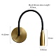 гибкое бра delight wall lamp mt9016-1w brass