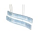 подвесной светильник lumina deco ldp 6039-2-pr chr