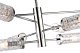 подвесная люстра carisma 484 pl08 polished nickel