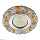 встраиваемый светильник fametto luciole dls-l136 gu5.3 glassy/gold