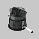 встраиваемый светодиодный светильник maytoni technical wise dl057-10w3k-b