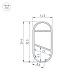 профиль arlight wardrobe-1530-2000 anod black 054942
