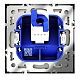 розетка компьютерная встраиваемая voltum s70 rj45 кат.6, (шелк) vls060104