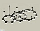 комплект подвесного светильника ambrella light techno ring xr92222220 (a9222, a9227, c9233, c9242, c9238, c9232, n8445)