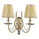 бра crystal lux victoria ap2 gold/amber