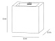 настенный светильник deko-light mini cube gray 620136