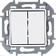 переключатель двухклавишный legrand inspiria 673665