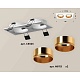 комплект встраиваемого светильника ambrella light techno spot xc6525004 swh/pyg белый песок/золото желтое полированное (c6525, n6113)