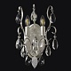 бра crystal lux esmiralda ap2 silver