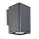 уличный настенный светильник arlight lgd-evo-wall-s100x100-12w day4000 (gr, 44 deg, 230v) 046187
