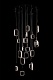 подвесная люстра theona le7701/19 black chrome