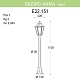 уличный светильник fumagalli mizarr/anna e22.151.000.axf1r