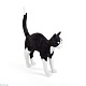 настольная лампа jobby the cat black and white seletti