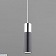 подвесной светильник eurosvet double topper 50135/1 led хром/черный
