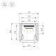 профиль arlight sl-mini-10-3000 black (алюминий) 064316