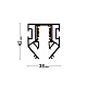 шинопровод под натяжной потолок favourite logica 1014-tb-200