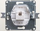 розетка компьютерная rj45 кат.5e systeme electric glossa перламутр gsl000681k