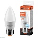 светодиодная лампа wolta 5вт 6500k e27 свеча матовая 25wc5e27
