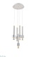 подвесная люстра simple story 1022-led30pl
