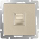 розетка werkel ethernet rj-45 шампань w1181011 4690389157479