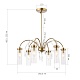 люстра на штанге st luce люминера sl1401.303.06
