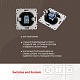 розетка rj45 arte milano 202.45-1.shampan
