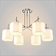 потолочная люстра crystal lux sergio pl6 nickel