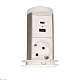 блок розеток 105p (1 секция usb type a+c беспроводная зарядка) mebax 00-00002867