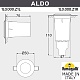 грунтовый светильник fumagalli aldo 1l0.000.000.lxz1l