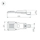 уличный консольный светильник arlight oxor-gres-572х221-45w day4000 (gr, 150x80 deg, 230v) 055493