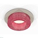 комплект встраиваемого светильника ambrella light techno spot xc7623022 sgr/pi серый песок/розовый (c7623, n7193)