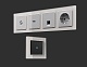 рамка пятиместная ambrella volt platos af330405