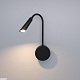 бра elektrostandard stem 40120/led 3000k черный a063704