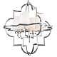 подвесная люстра delight collection mandeville km0728p-4l nickel