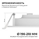 встраиваемая светодиодная панель apeyron 3 ссt 06-164