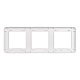рамка трехместная arlight frm-versa-pl-3-wh 043782