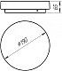 накладной светильник arte lamp aqva-tablet led a6812pl-1wh