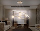 подвесная люстра ambrella light linetech fl66326
