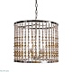 подвесная люстра delight collection wood light kw0783p-4 silver