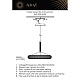 подвесной светодиодный светильник aployt danuta apl.035.16.25