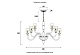 подвесная люстра crystal lux silvestro sp12 amber