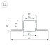 профиль arlight fantom-w20-h20-2000 anod 054185