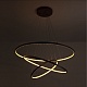 подвесная люстра led4u l5053-80-60-40 br