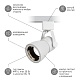 трековый светильник эра tr38-gu10 wh б0053307