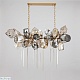 подвесная люстра delight collection britannica 8898p/bs gold/smoky