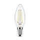 лампа светодиодная филаментная gauss e14 9w 2700к прозрачная 103801109