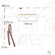 подвесной светильник loft it thread 10388p/b brass