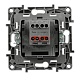 переключатель одноклавишный промежуточный legrand etika 10a 250v алюминий 672409